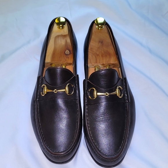 Gucci Horsebit Loafers 46 1/2 12.5 Brown - Picture 12 of 13